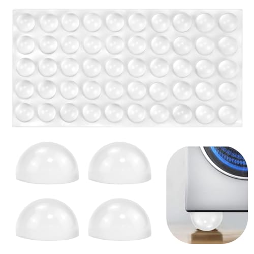 SPEACOUR 50 Stück Gummipuffer Selbstklebend Möbelpuffer Schutzpuffer Gummi Anschlagpuffer Elastikpuffer Transparent Möbelpuffer für Plexiglas, Haushaltsgeräte, Möbelprodukte, Kunststoffprodukte