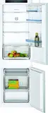 Bosch KIV86VSE0 Serie 4 Einbau-Kühl-Gefrier-Kombination, 177,5 x 56 cm Nische, 184 L Kühlen & 85 L Gefrieren, Schleppscharnier, Made in Germany, VitaFresh längere Frische, LowFrost seltener abtauen
