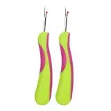 2PCS Nahttrenner Handlicher Stich Unpicker Scharfe Nähnahtfadenentferner mit ergonomischen Griffen zum Nähen Basteln Entfernen von Fäden