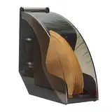 Lastdaytime Acryl-Hand-Tropf-Kaffeefilter-Papierhalter, Filterpapierspender, isoliert vor Staub, geräumige Kapazität, zur Aufbewahrung von Notizen und Servietten (schwarz)