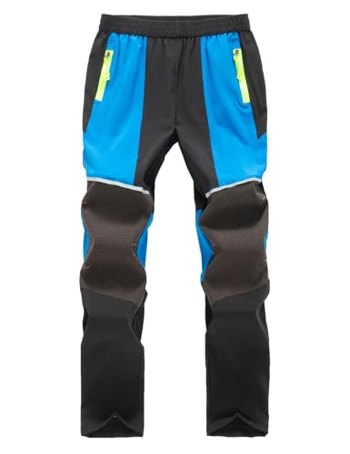 Echinodon Kinder Schnelltrockende Hose Sommer Wanderhose Jungen Mädchen Dünn Leicht Outdoorhose Hellblau XL