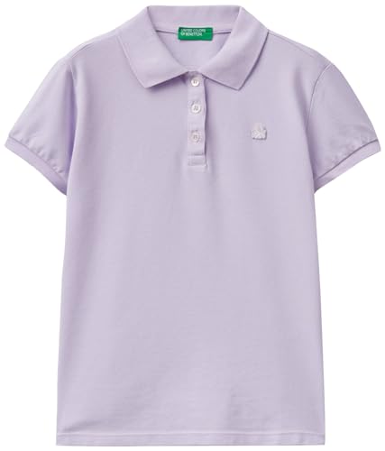 United Colors of Benetton Mädchen Poloshirt M/M 3wg9c300o Polohemd, Malve 26g, S