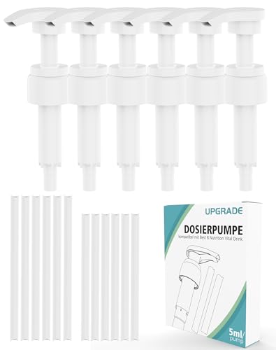 HAFOEEP 6 STK. Dosierpumpe Kompatibel mit Best B. Nutrition Vital Drink, Siruppumpe 500ml/1000ml Flaschen (6pcs)