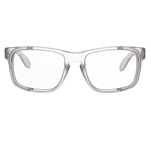 voltX Crystal Sicherheitsleser, Vollverglaste Sicherheitsbrille (3,0 Dioptrie, klare Linse) CE EN166ft LESERSCHUTZBRILLE, UV400 Linse