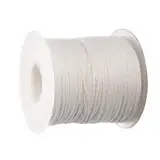Candle Make Wicks | 200 Fuß lang geflochtene Docht-Spulen für Kerzen-Handwerksprojekte, hochwertige Kerzenfadenrolle für handgefertigte Kerzenproduktion, einfach zu schneiden und anpassen, nur Ker
