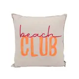 CB Home & Style Outdoor Garten Kissen Wasserabweisend 45x45cm mit Füllung - Sommer (Beach Club - beige/pink/orange)
