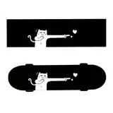 duoyif Skateboard Griffband, Skateboard Griptape, Grip-Tapes Für Skateboards Longboard Scooter Roller - Griptape Blase Freies, Rutschfest, Verschleißfest Wasserdicht (Katze, 84x23cm)