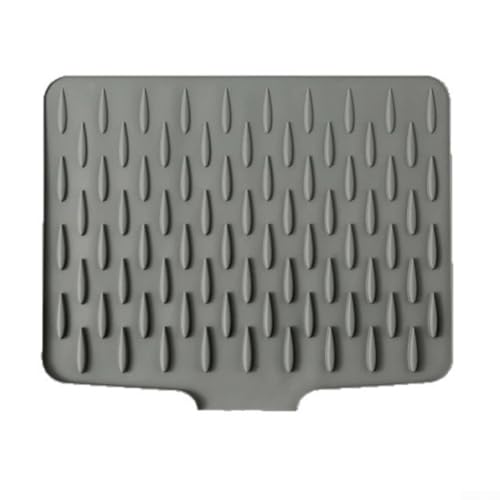 Silikon-Abtropfmatte, Arbeitsplattenschutz mit effektiver Wasserumleitung und rutschfestem Design