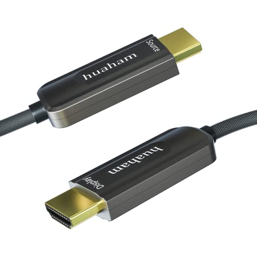 4K Fiber Optic HDMI 2.0 Cable 12m,Braided Nylon 4K HDMI Cable Ultra high Speed 18Gbps,Support 4K60Hz, Dynamic HDR, eARC Compatible PS5 PS4 Xbox Apple TV LG Samsung
