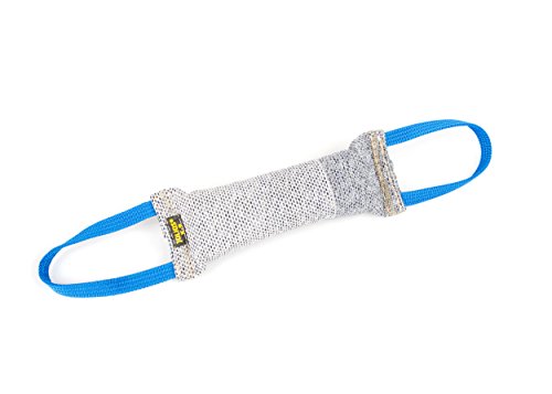 Julius-K9, 18420-2, Beisswurst, Baumwolle-Nylon, 20 cm x 5,5 cm, mit zwei Schlaufen, innen genäht