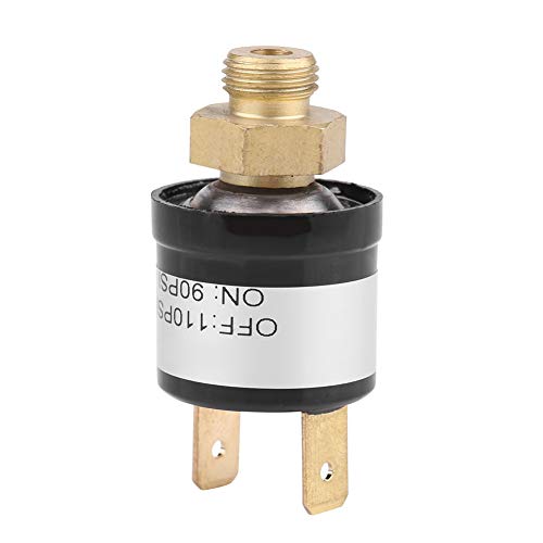Zohisin DC12 36V 3A Universal-Auto-Luftkompressorschalter mit 90-110PSI-Luftdruckkontrollschalter, hochwertiges Metallgehäuse, einfach zu bedienen, geeignet als Ersatz (90-110 psi)