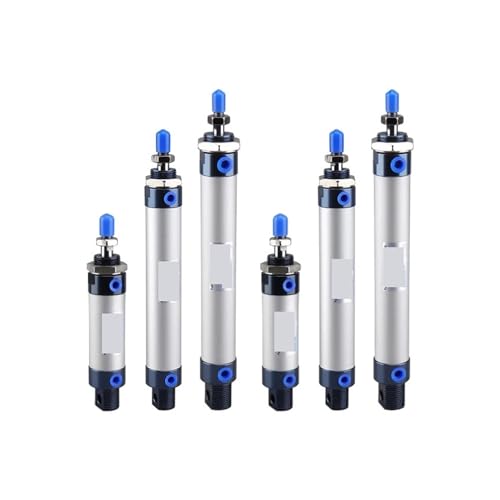 Pneumatikzylinder, Pneumatischer Minizylinder MAL, 16/20/25/32 mm Bohrung, 25/50/75/100/200/300/400/500 mm Hub, Einhebel-Pneumatik-Luftzylinder(Stroke 75mm,Bore 20mm)
