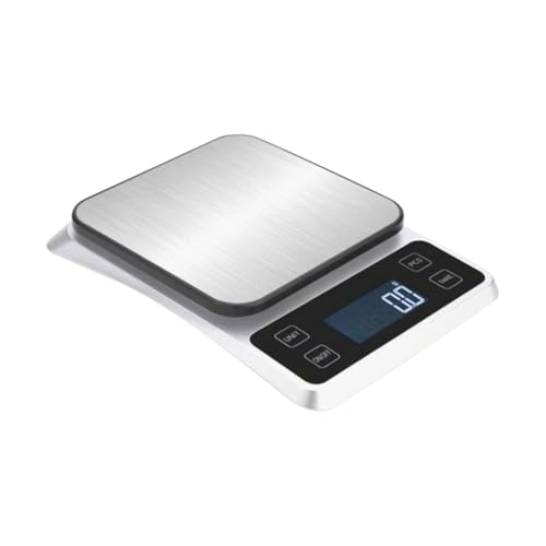 TOPPERFUN Tischwaage Digital Backen Kochen Gewicht Messung Lebensmittel Küchenwaage Wiegen Messen Elektronisch Küchenwaage Gramm Lebensmittelwaage Waage Für Die Küche Edelstahl Flach