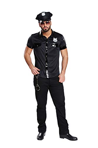 Sexy Polizist Polizei Kost�m Herren Polizeihemd Polizeishirt Polizeikost�m Hemd Shirt Uniform Polizeiuniform US Cop Gr�sse:48
