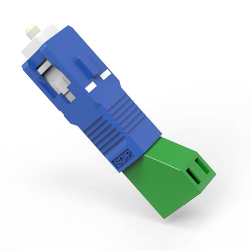 EMSECKO LC/APC-SC/UPC Hybrid Glasfaser Adapter Singlemode Simplex 9/125um Glasfaser Kuppler für schnelle FTTH-Verbindungen (LC/APC-SC/UPC)
