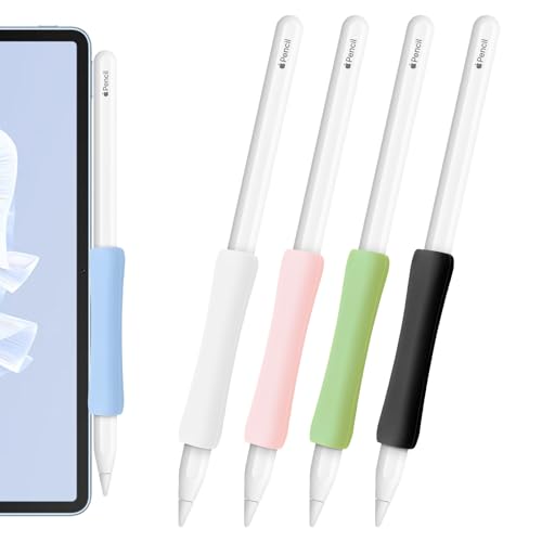 RCIDOS 5 Farben Für Apple Pencil Griff Geeignet Für Apple Pencil 2 Und Apple Pencil Pro Verbesserte Version Von Silikon Apple Pencil Hülle（Unterstützt Magnetisches Laden）