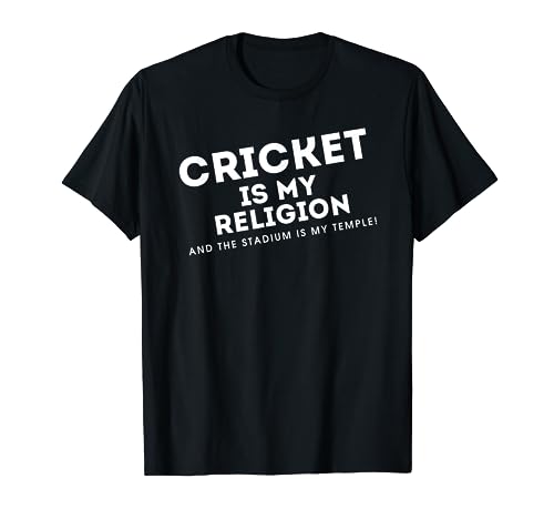 Cricket ist meine Religion und das Stadion ist mein Tempel! T-Shirt