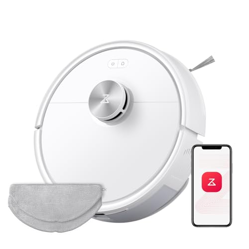 roborock Q7 M5-Set Saugroboter mit Wischfunktion, 10.000Pa Saugkraft, Dual Anti-Tangle-System, 150Min Laufzeit, LiDAR Navigation, Staubsauger Roboter für Teppich, Tierhaare, APP Steuerung (Weiß)