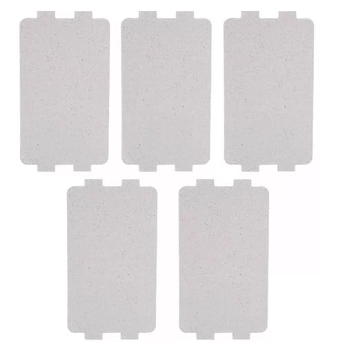 5 Stück Glimmerplatte Mikrowelle, Mikrowellenofen Glimmer Platte Blatt Ersatz Reparaturzubehör, Glimmerscheibe Mikrowelle für Alle Mikrowelle（116 x 64 mm）
