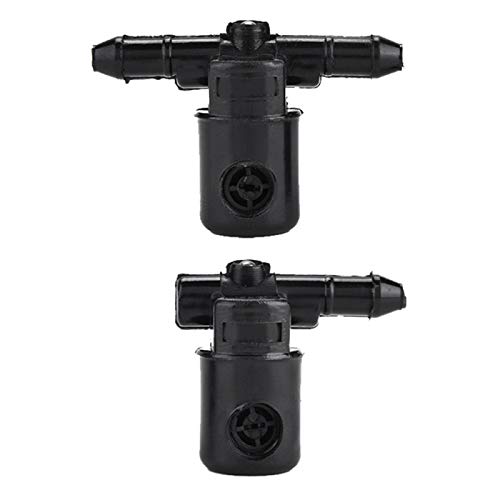 Aramox 2Pcs Schwarz Auto Scheibenwischer Waschdüsen Düsen OE: 12782509 für Astra G + H/Corsa C + D/Tigra B Twin Top/Zafira A + B/Vectra C/Signum