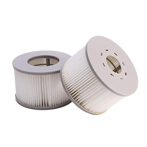 Whirlpool-Filter für MSpa aufblasbare Pools, B0303499 Filterkartuschen, 90 Falten, Siebfilterkartusche, Pumpenzubehör für aufblasbare Pools, Wasserfilter, Größe: 10.9 x 7.9 cm), 2 Stück