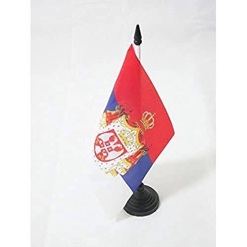 AZ FLAG - Tischflagge Königreich Von Serbien 1882-1918 - 21x14 cm - Serbische Tischfahne 14 x 21 Cm - Flaggen