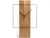 Wanduhr aus Holz, einzigartige moderne Holzuhr aus Eiche