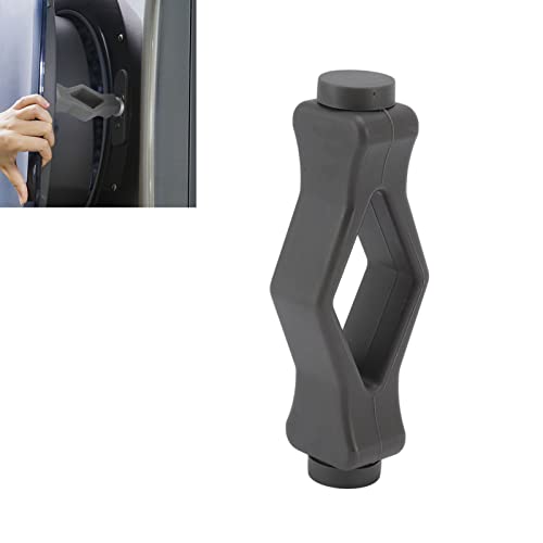 Uadme Frontlader Waschmaschinentürstütze, Waschmaschinen Türstütze Washer Türprop Posttrockner Türstütze Mundform Starker Magnet Türhalter Waschmaschinen Wäschetür für Meisten Waschmaschinen(grau)