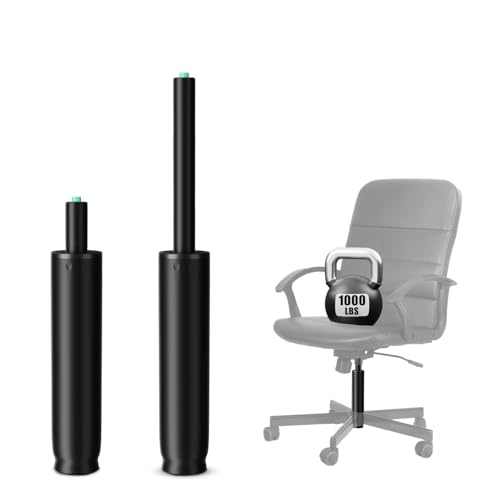 Mastery Mart Gasdruckfeder für Bürostühle, Länge 270mm - 390mm Gasdruckfedern, Gasdruckdämpfer Belastbar bis 450 kg, Bürostuhl Ersatzteile, TÜV, Klasse4, Universelle Passform (Schwarz, Nicht für 1KEA)