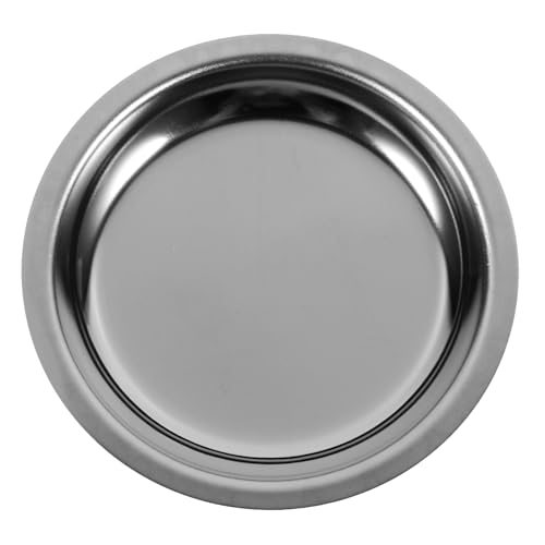 HEMOTON Edelstahl Teebeutel Untersetzer Runde Gewürzschalen Teebeutel Aufbewahrungsschale Sushi Dip Schale Untertassen Schüssel Mini Vorspeisenteller Kleine Snackbecher Zum Dippen