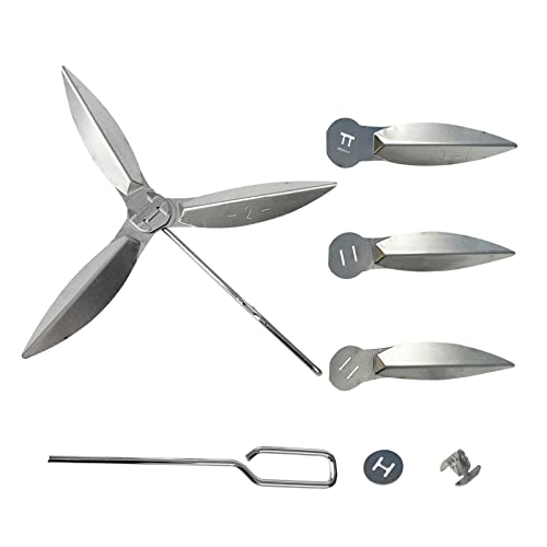 2 Set 22-1/2 Zoll One-Touch Reinigungssystem Kit für Weber Kugelgrill 57 cm Ersatzteile Kompatibel mit Weber 7444 Weber Kugelgrills Ersatzteile