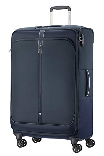 Samsonite Popsoda - Spinner L Erweiterbar Koffer, 78 cm, 105/112.5 L, Blau (Dark Blue)