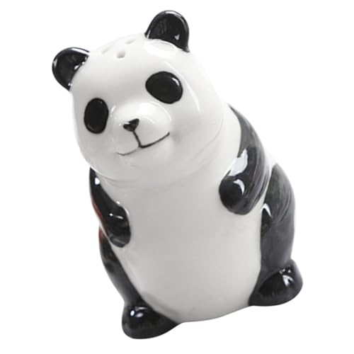 GOOHOCHY Kreativer Salz Pfefferstreuer Niedlicher Panda-design Keramik Gewürzflasche Tragbare Gewürzdose Für Küche Und Restaurant