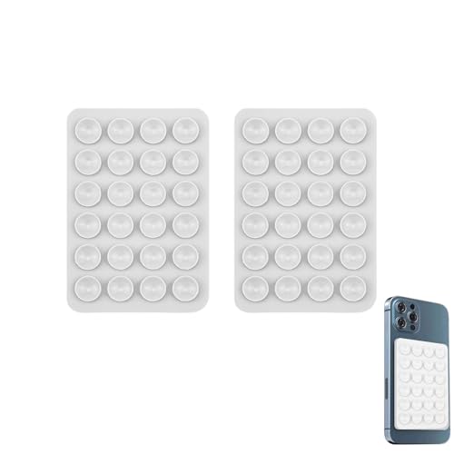 2 Stück Saugnapf Handy,Silikon Saugnapf Handyhülle,Phone Halterung Saugnapfe,Noppen Handyhülle,Handyhülle Mit Saugnäpfen,Handy Noppen Halter Rückseite,Befestigung Silikon-Saugnäpfe,Halterung Saugnäpfe