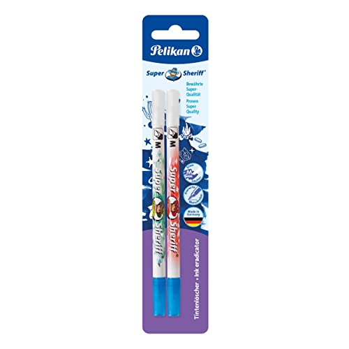 Pelikan 921759 258M/2/B Tintenlöscher Super Sheriff Löschspitze M, Multi-Spitze, Weiß, 4555 Jahre vor Ort