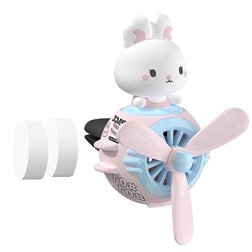 Supatmul Auto Lufterfrischer Cartoon Tier-Pilot Automobil Diffusor rotierenden Propeller Luftauslass Lufterfrischer Parfü Car Perfume Auto Duft Parfü Aromatherapy Ornament