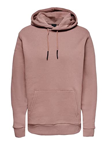 ONLY & SONS Men's ONSCERES Life Hoodie Sweat NOOS Kapuzenpullover, Burlwood, XS