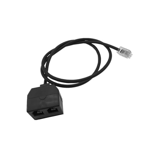 Avejjbaey RJ9-Headset-Splitter, Telefon-Trainingsadapter für nahtlose Integration mit Standard-Telefonsystemen, 1 Stück/2 Stück