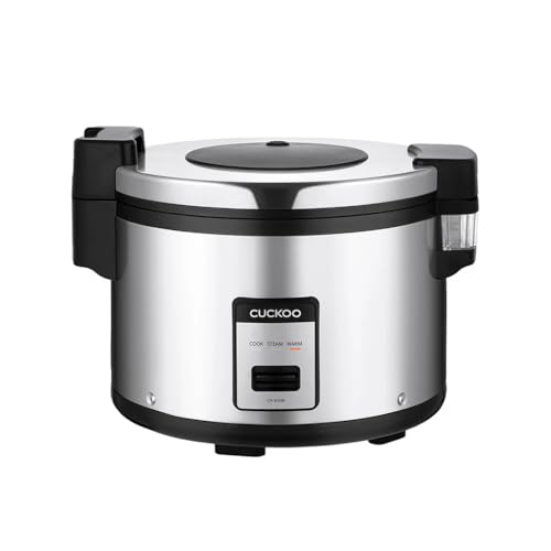Cuckoo CR-3511E Premium Catering-Reiskocher (5,4 l, bis zu 30 Personen / 1460 W) mit Warmhaltefunktion, silber