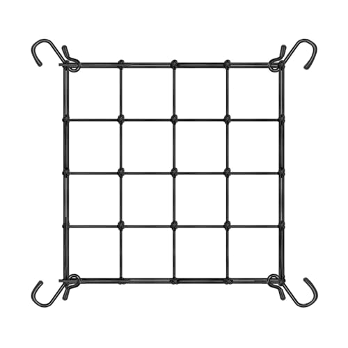 YEJAHY Scrog Netz pflanzennetz, Wachsen Zelt Netz, Nylon Netz für Garten Obstgarten, Elastische Spalier Netz mit 4 Haken, Ranknetz für GemüSe-, Obst-Und Blumenpflanzen-StüTznetze (40 * 40cm)