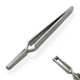 Kugelhalterpinzette F1 - für Kugeln ab 4 mm - selbsthaltend, Länge 11 cm - Piercing Kugel Aufdreher - Piercing Zange