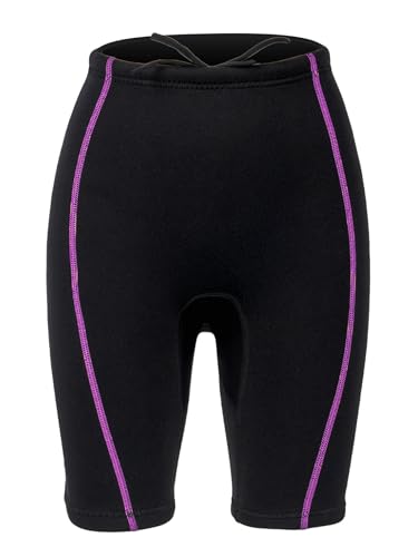 Freebily Damen Neopren Shorts 1,5 Mm Warm Neoprenanzug Shorts Für Schwimmen Surfen Schnorcheln Tauchen Paddeln Schwarz XXL