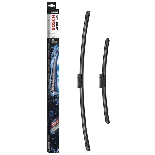Bosch Aerotwin AM468S Front-Scheibenwischer - Set mit 2 Ersatz-Scheibenwischern und vormontiertem Multi-Clip-Adapter - 2 Wischblätter, 650 mm und 400 mm