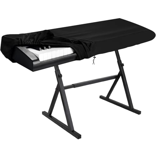 Dokon Klavier Abdeckung 61 Tasten, Elektronische Klaviertastatur Staubschutz 420D Oxford Gewebe Wasserdicht Klavierabdeckung mit Kordelzug, Klavier Tastatur Staubschutz für Yamaha, RockJam, Roland