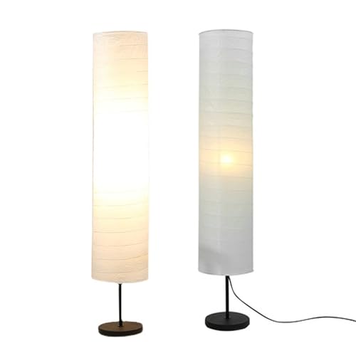equlup Reispapier -Stehlampenschatten, 94x22 cm/37x8.7in Schlafzimmer Lampenschutzschutz Moderner Nachtlampenschatten für Wohnzimmer Schlafzimmer