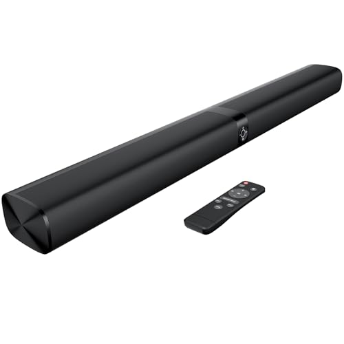 GarageRock 90W Soundbar TV-Lautsprecher, 2-in-1 Abnehmbare TV-Soundbars für Smart TV, 5.0 Bluetooth-Soundbar für TV mit klarem Klang, 3 EQ-Modi, ARC/Optical/Aux/Wandhalterung, Schwarz