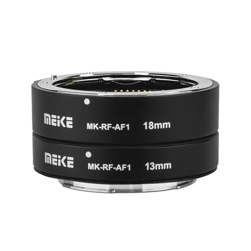 Meike MK-RF-AF1 13 mm + 18 mm Metall-Autofokus-Makro-Verlängerungsrohr-Set für RF-Mount-Kameras: EOS-R, EOS-RP Serie
