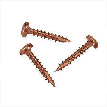 Pfostenkappen-Schrauben mit Cutspitze, aus Kupfer*, Paket: 25 Schrauben + Torx-Bit