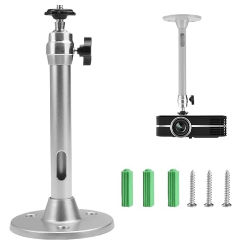 pcsfoe Beamer Halterung,Beamer Deckenhalterung,Deckenhalterung Beamer,Beamer Halterung Decke,Deckenhalter Beamer,Projektor Halterung Für Projektor-Dvr-Kamera, Maximale Tragfähigkeit 5 Kg