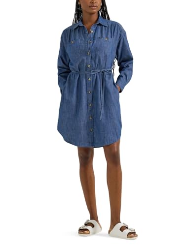 Lee Damen Legendary Shirred Frontier Dress Lässiges Kleid, Wochenendhütte, Mittel